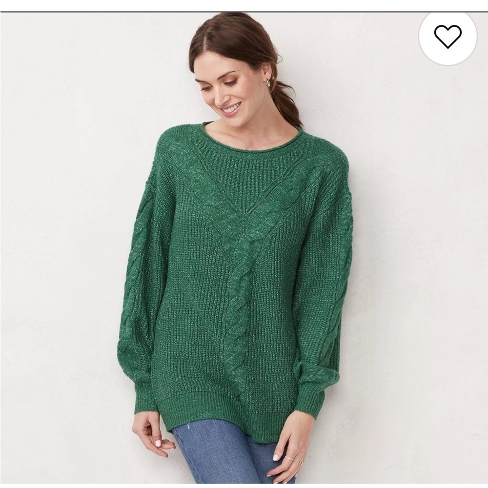 LC Lauren Conrad Emerald Knit Sweater - Picture 11 of 11